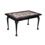 A black lacquered centre table in George II style