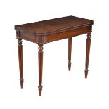 ϒ A Regency rosewood card table