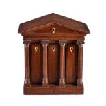 ϒ A mahogany and tulipwood banded collector’s cabinet