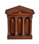 ϒ A mahogany and tulipwood banded collector’s cabinet