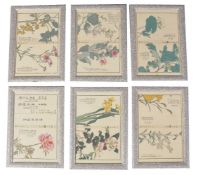 A set of twelve Japanese botanical prints