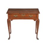 A George II oak rectangular side table