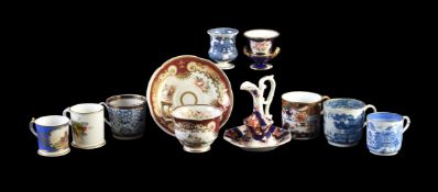 An assortment of mostly English porcelain