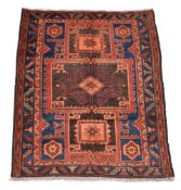 A Kazak rug