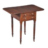 A Regency mahogany work table