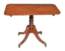 A Regency pedestal breakfast table