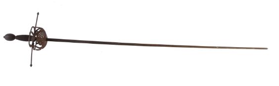 † A rapier, late 19th century, probably a stage prop