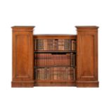 A Victorian mahogany open bookcase