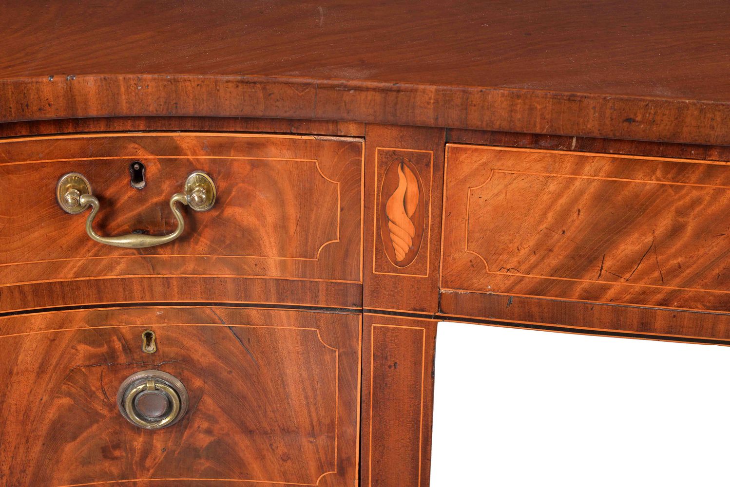 A George III mahogany and line inlaid sideboard - Image 2 of 2