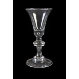 A baluster wine glass