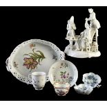 A miscellaneous selection of mostly German porcelain