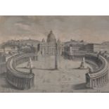 Rome. Pietro Ruga, and Francesco Morelli, a group of six engravings all views of Rome and the Vatica