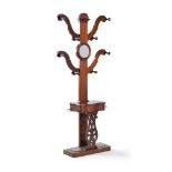 A Victorian mahogany hall stand