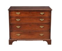 A George III mahogany chest of drawers