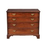 A George III mahogany chest of drawers