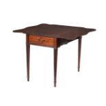 A George III mahogany 'butterfly' Pembroke table