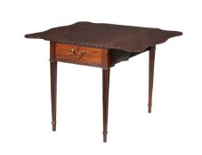 A George III mahogany 'butterfly' Pembroke table
