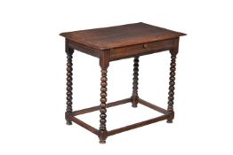 A William III oak side table