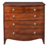 A George III mahogany chest of drawers