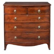 A George III mahogany chest of drawers