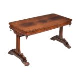 ϒ A William IV rosewood library or centre table