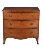 A Regency mahogany bowfront chest of drawers