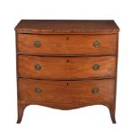 A Regency mahogany bowfront chest of drawers