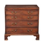 A George III mahogany bachelor's chest of drawers