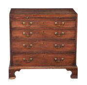 A George III mahogany bachelor's chest of drawers