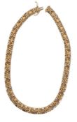 An Italian gold coloured necklace