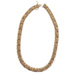 An Italian gold coloured necklace