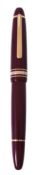 Montblanc, Meisterstuck 146, a burgundy fountain pen