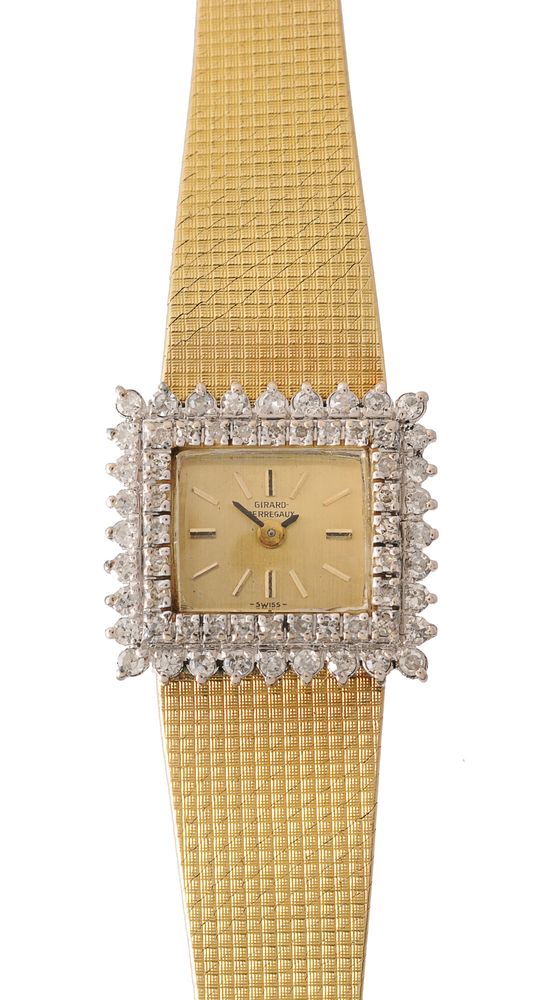 Girard Perregaux, Lady's gold coloured and diamond bracelet watch - Image 2 of 2