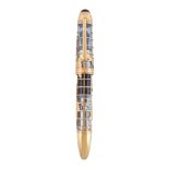 Montblanc, John Harrison, 333, a limited edition gold coloured skeleton fountain pen