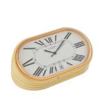 Must De Cartier, Ref. 7531 01011, a faux ivory cased table clock