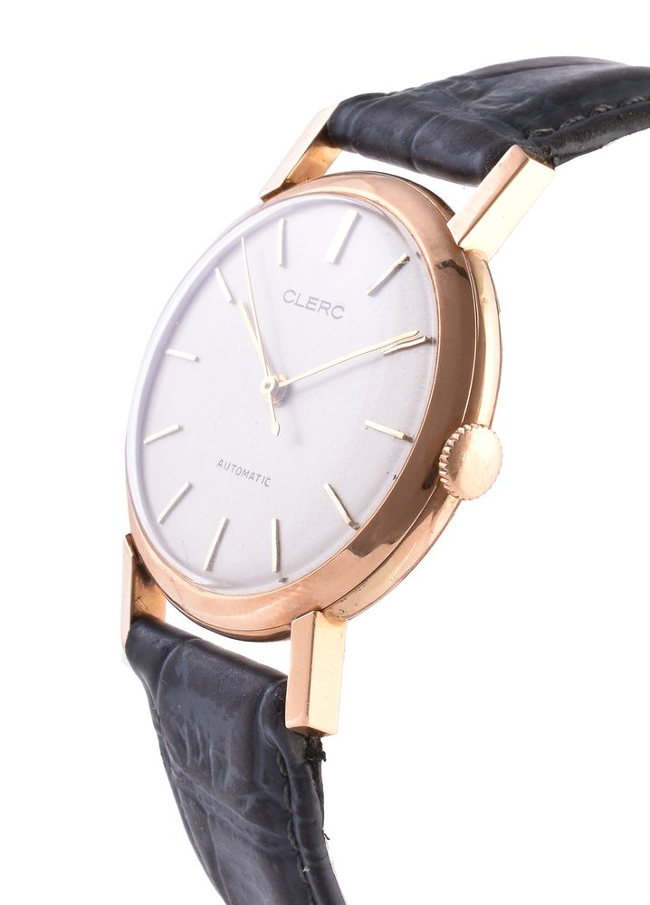 Clerc, Gold coloured wrist watch - Image 2 of 2