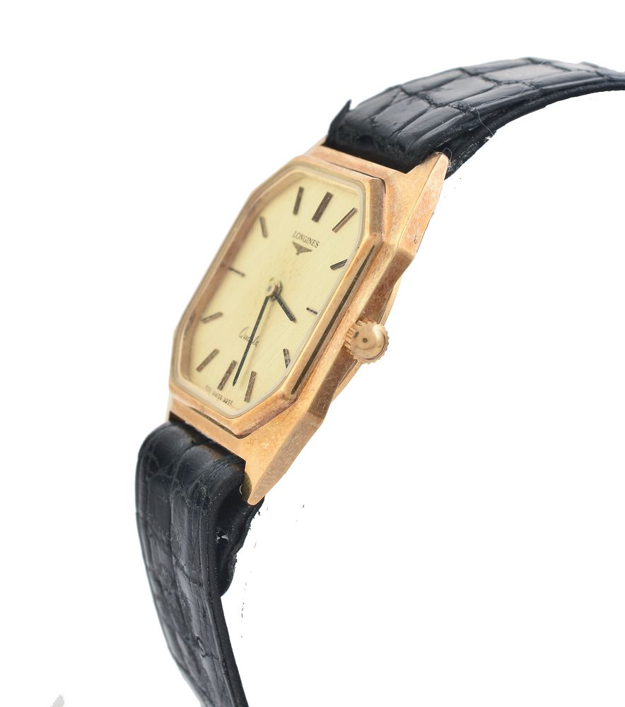 ϒ Longines, Gold coloured wrist watch - Bild 2 aus 4