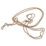 A gold coloured chain