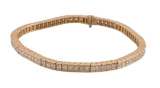 A diamond line bracelet