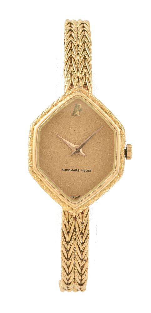 Audemars Piguet, Lady's gold coloured bracelet watch - Bild 3 aus 3