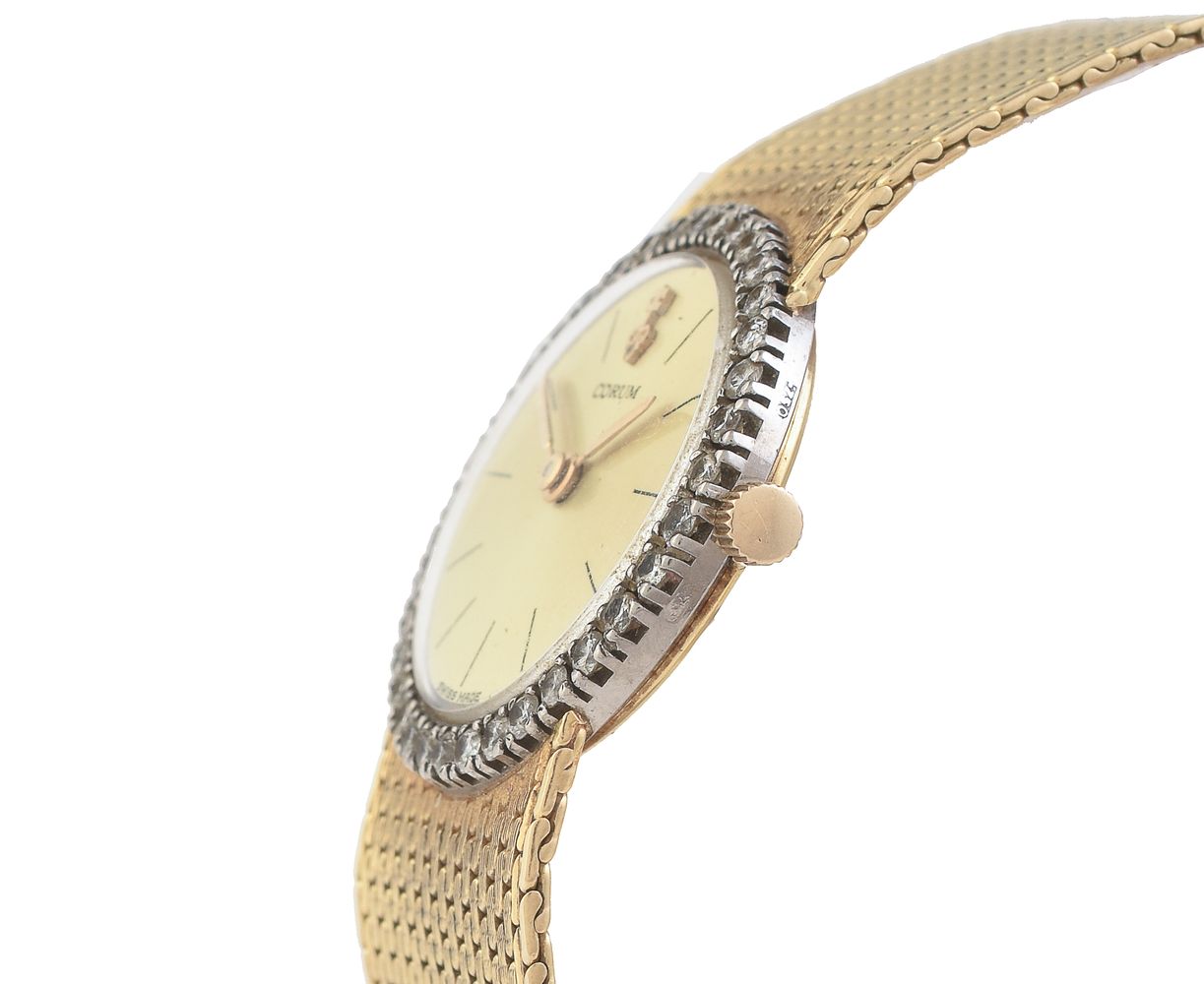 Corum, Ref. 5804, Lady's 18 carat gold and diamond bracelet watch - Image 2 of 4