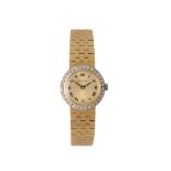 Beuche Girod, Lady's gold coloured and diamond bracelet watch