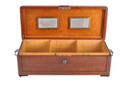 Alfred Dunhill, London, a walnut cigar humidor in Art Deco taste