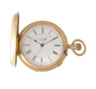 Thomas Russell, Liverpool, 18 carat gold keyless wind full hunter pocket watch