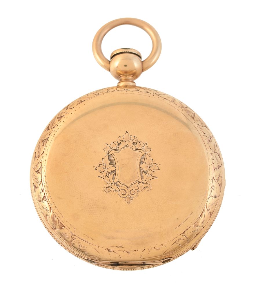 E. Howard & Co., BostonGold coloured full hunter pocket watch - Bild 3 aus 4