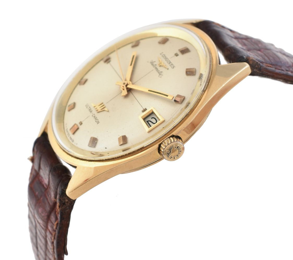 Longines, Ultra-Chron, Gold coloured wrist watch - Image 2 of 5