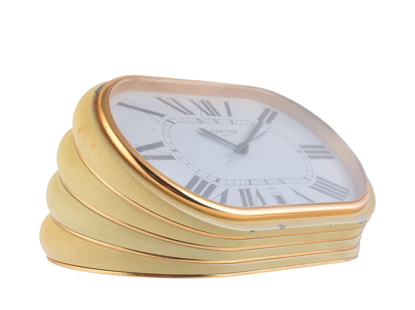 Must De Cartier, Ref. 7531 01011, a faux ivory cased table clock - Image 2 of 3
