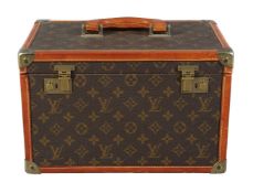 Louis Vuitton, a coated monogrammed canvas travelling case