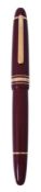 Montblanc, Meisterstuck 146, a burgundy fountain pen