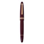 Montblanc, Meisterstuck 146, a burgundy fountain pen